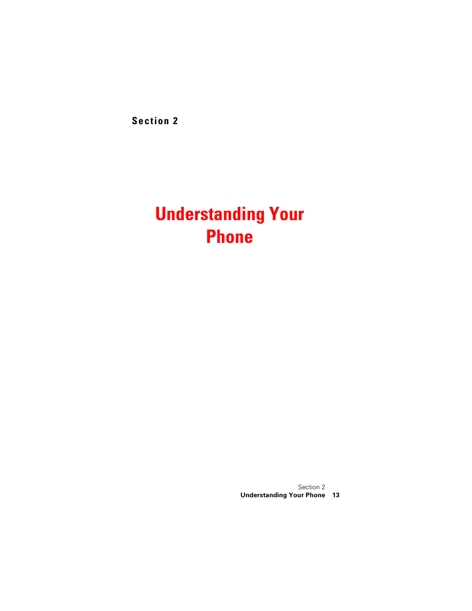 Understanding your phone, Section 2: understanding your phone | Samsung SPH-N400 User Manual | Page 14 / 131