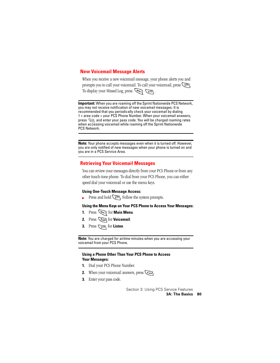 New voicemail message alerts, Retrieving your voicemail messages | Samsung SPH-N400 User Manual | Page 81 / 131
