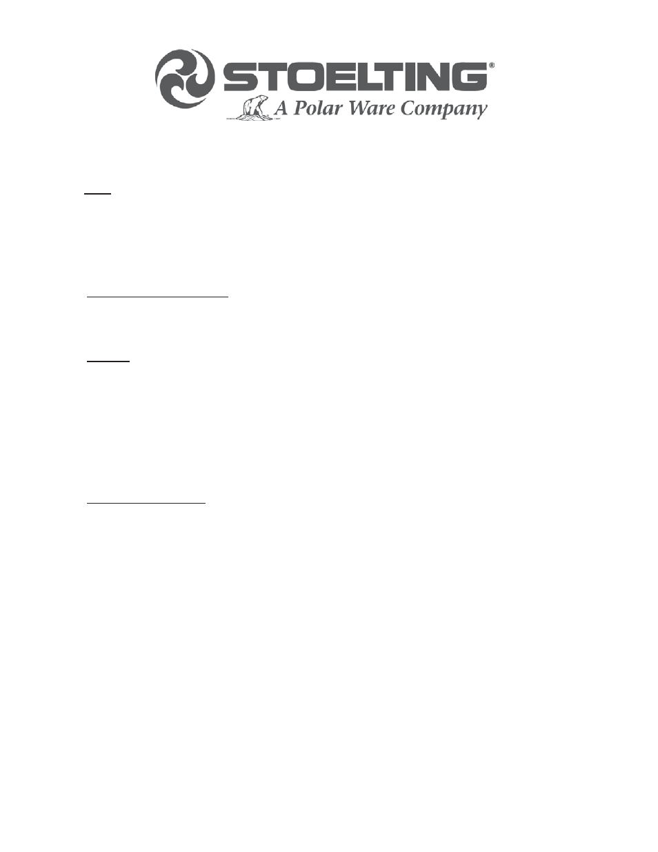 Warranty soft serve / shake freezers | Stoelting Endura 131G User Manual | Page 33 / 33
