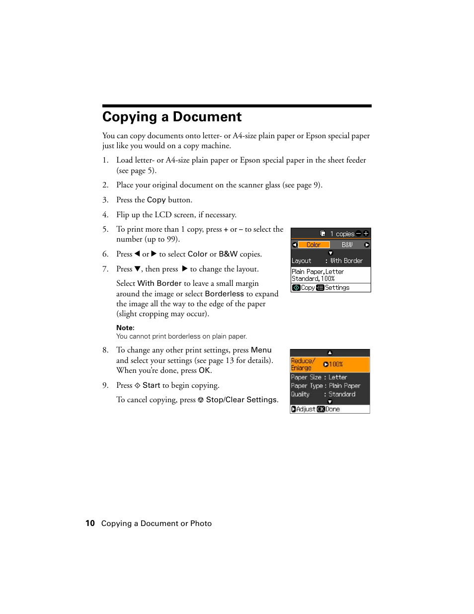 Copying a document | Stoelting Futura 112 User Manual | Page 10 / 52