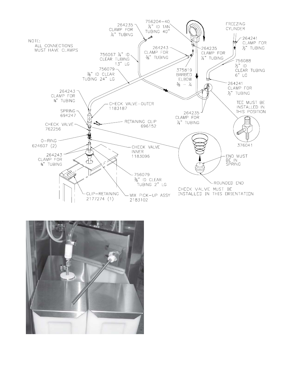 Tube routing (only one side shown) | Stoelting F431 User Manual | Page 17 / 43