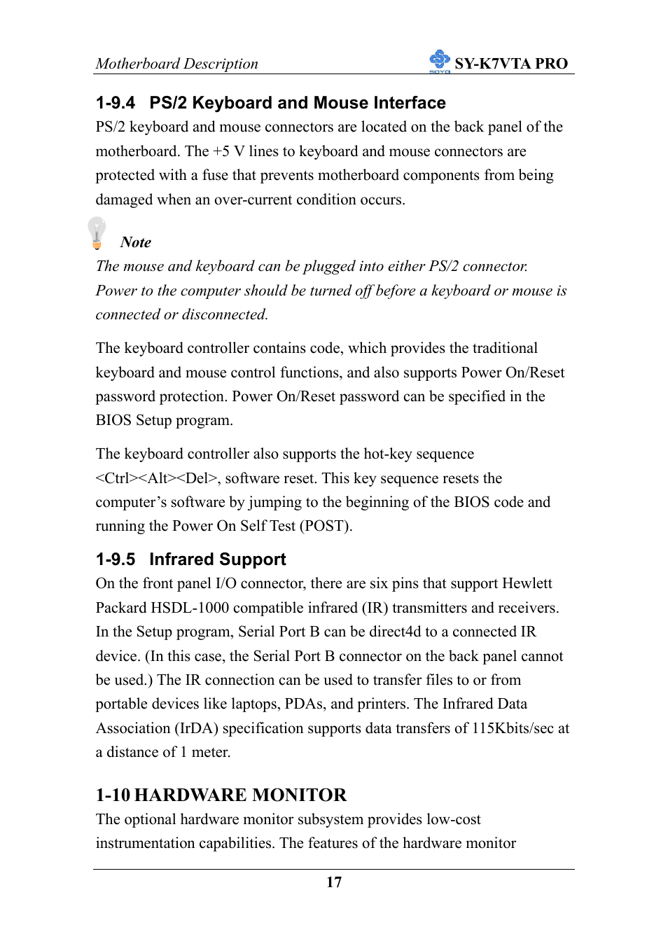 10 hardware monitor | SOYO SY-K7VTA PRO User Manual | Page 21 / 98