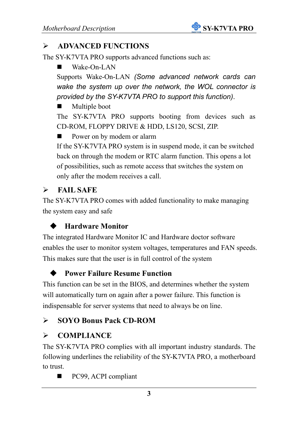 SOYO SY-K7VTA PRO User Manual | Page 7 / 98