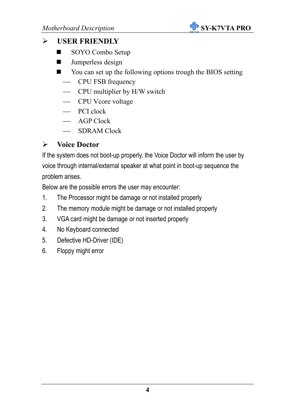 SOYO SY-K7VTA PRO User Manual | Page 8 / 98