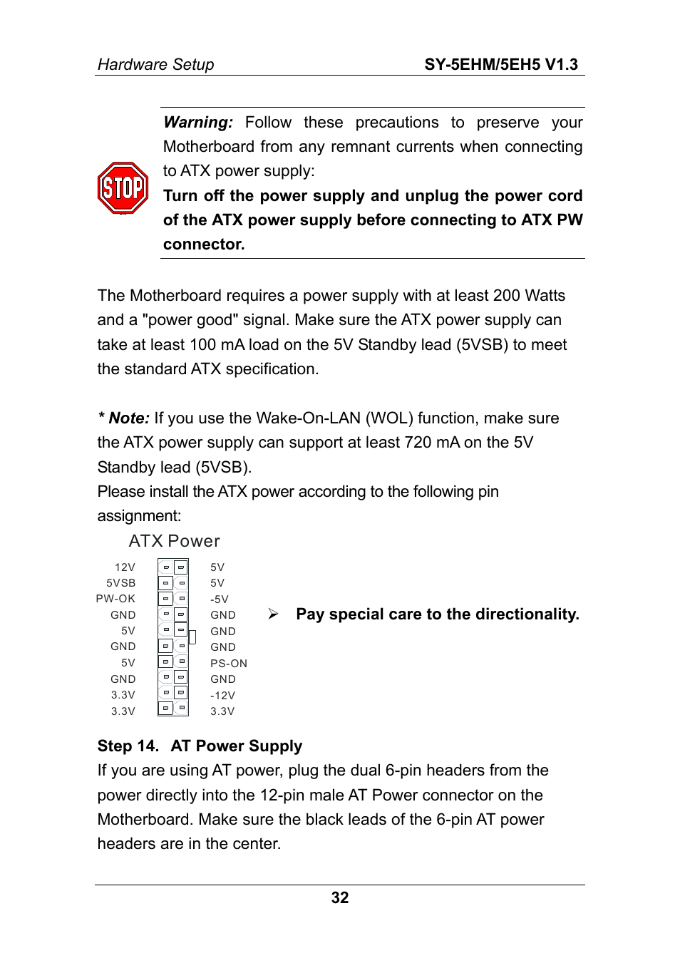 Atx power | SOYO ETEQ82C663 AGP User Manual | Page 37 / 76