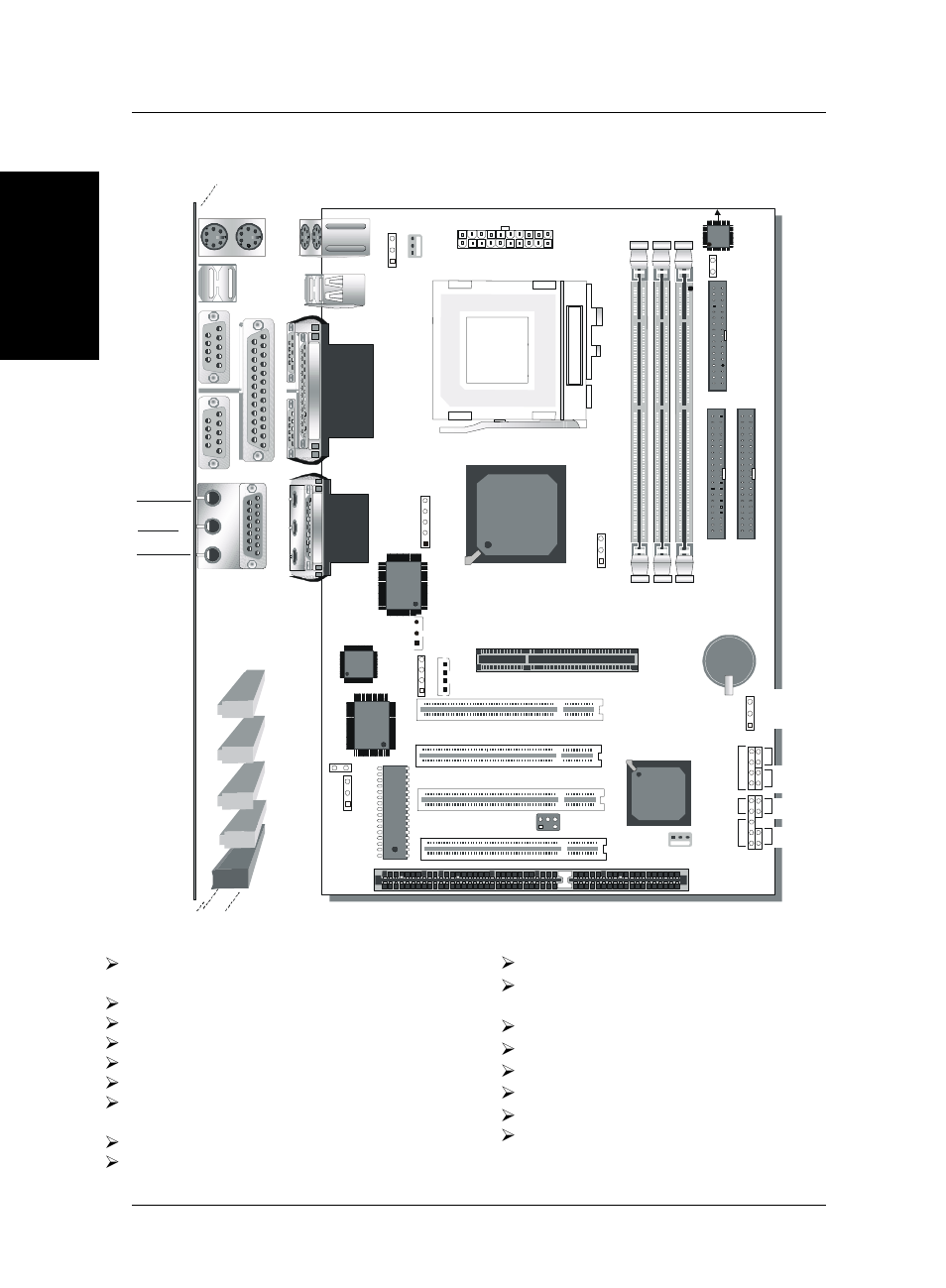 Sy-6iza motherboard layout key features, Sy-6iza/6iza-na quick start guide 4 introduction, Intel | Ø supports intel celeron | SOYO SY-6IZA User Manual | Page 4 / 24