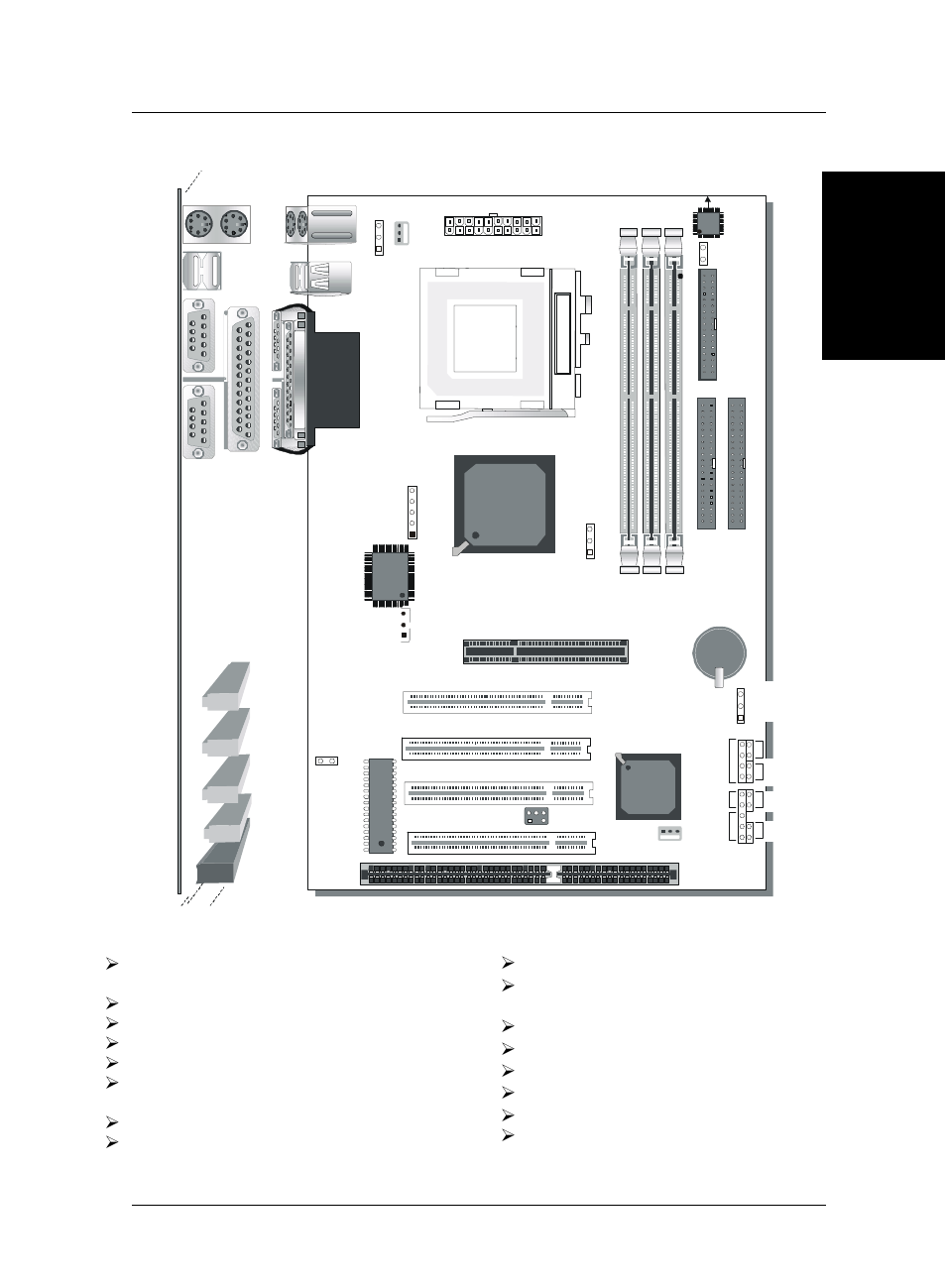 Sy-6iza-na motherboard layout key features, Sy-6iza/6iza-na quick start guide 5 introduction, Intel | Ø supports intel celeron | SOYO SY-6IZA User Manual | Page 5 / 24