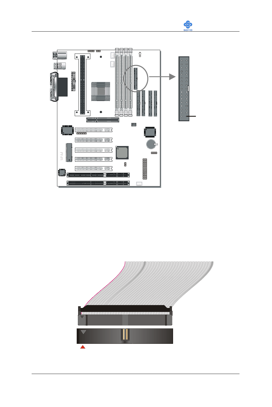 3.3.2 floppy drive installation, Fdc pin -1, Hardware installation sy-6ba+ iv 30 | Floppy drive connector | SOYO Motherboard SY-6BA+ IV User Manual | Page 34 / 103