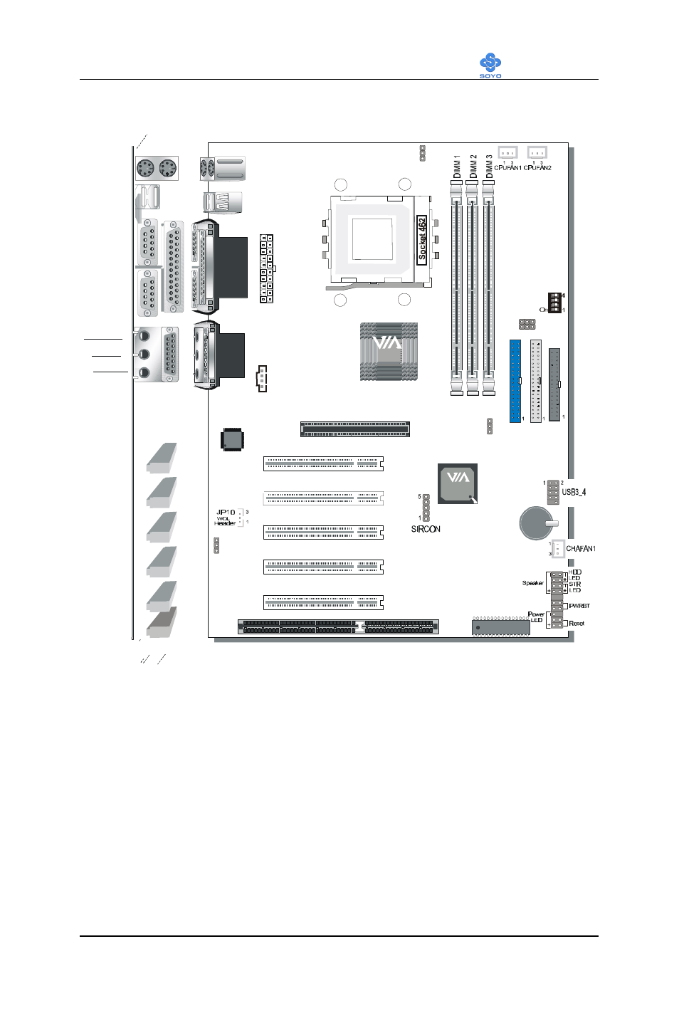 Motherboard description sy-k7vta 6 | SOYO SY-K7VTA User Manual | Page 10 / 96