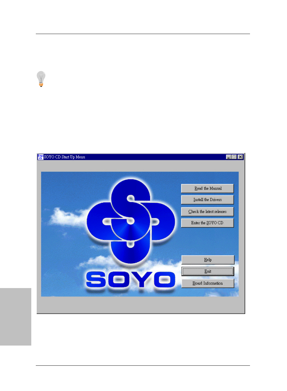 The soyo cd | SOYO Super 7 V1.1 User Manual | Page 16 / 24