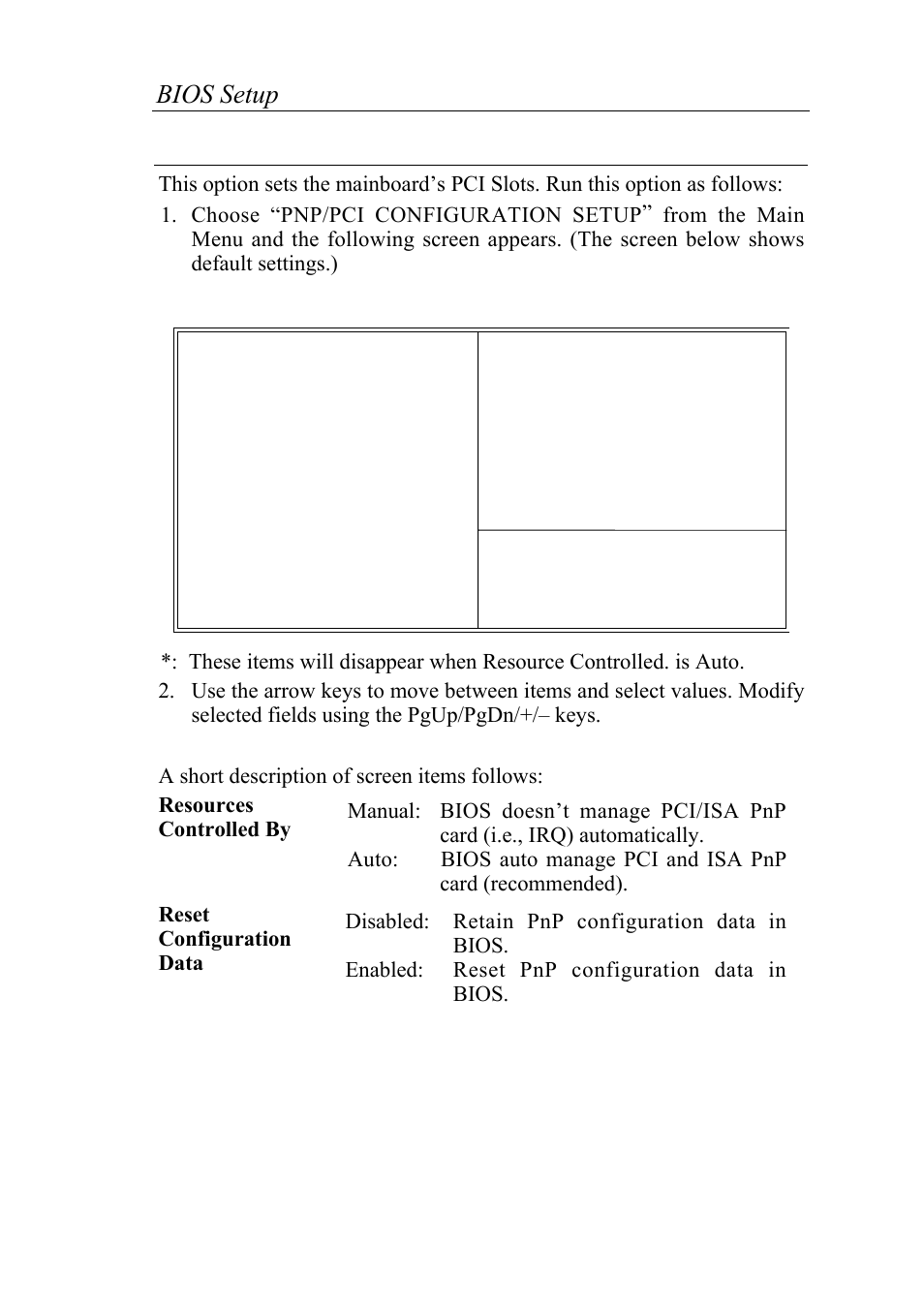 Pnp/pci configuration setup, Bios setup 29 | SOYO 6KB82440 User Manual | Page 33 / 46