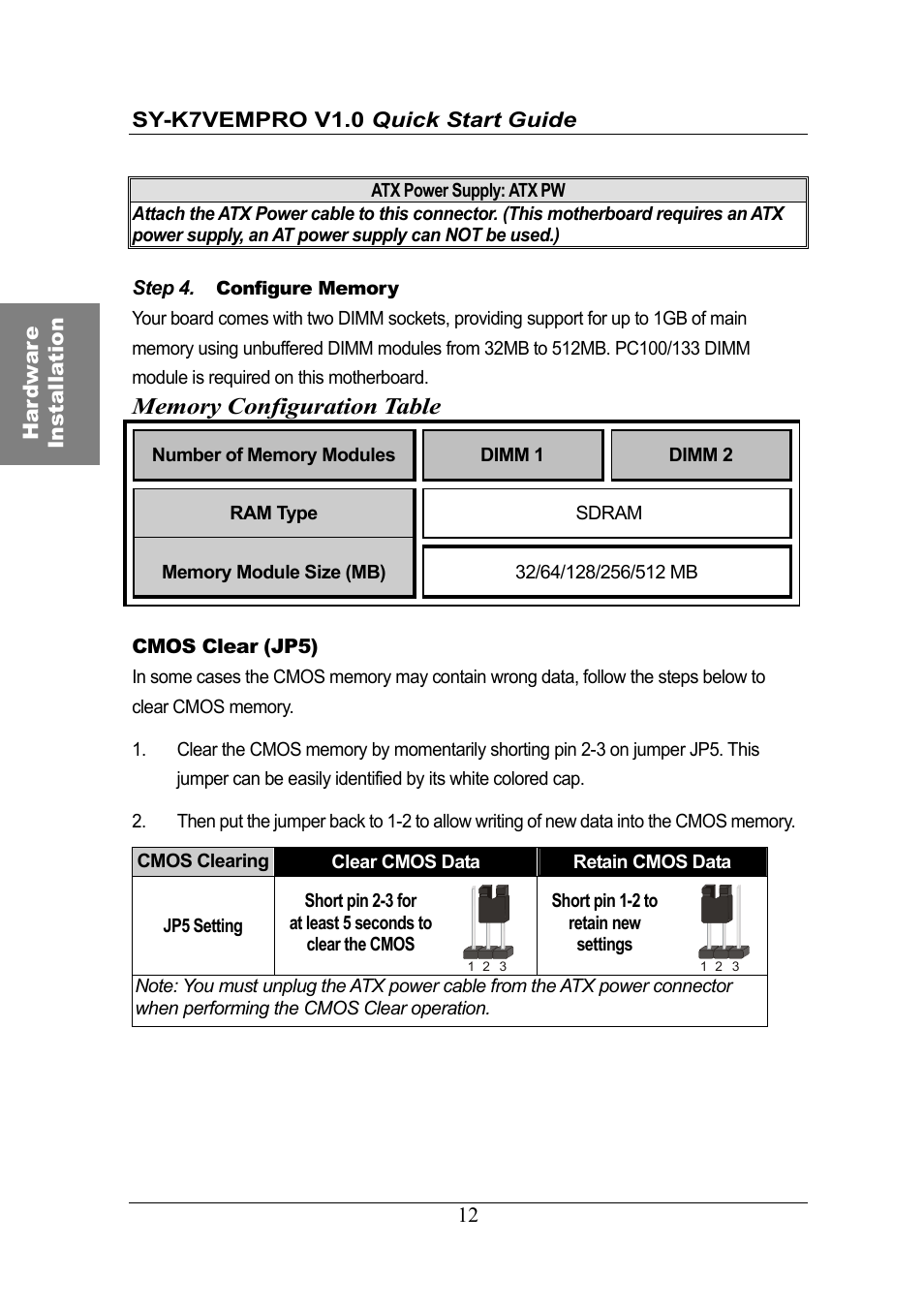 SOYO SY-K7VEMPRO V1.0 User Manual | Page 12 / 25