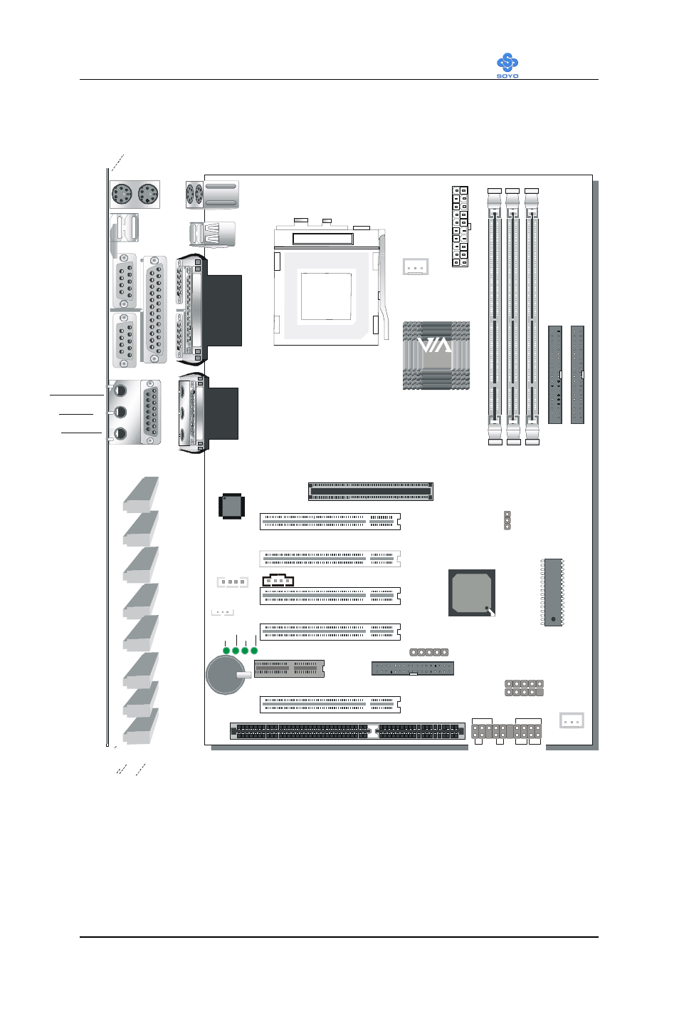 Motherboard description sy-7vca 6 | SOYO SY-7VCA User Manual | Page 10 / 102