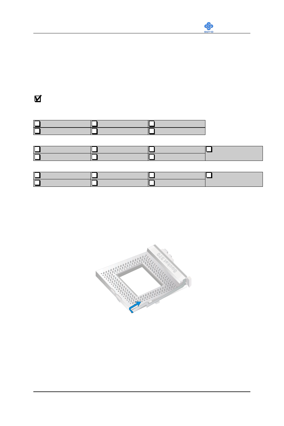 3.1 cpu installation, Mark your cpu frequency, Cpu mount procedure | SOYO SY-7VCA User Manual | Page 27 / 102