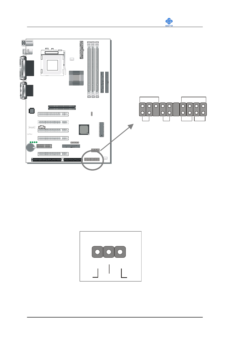 Power led pin assignment, Speaker power led str led hdd led reset pwrbt | SOYO SY-7VCA User Manual | Page 34 / 102