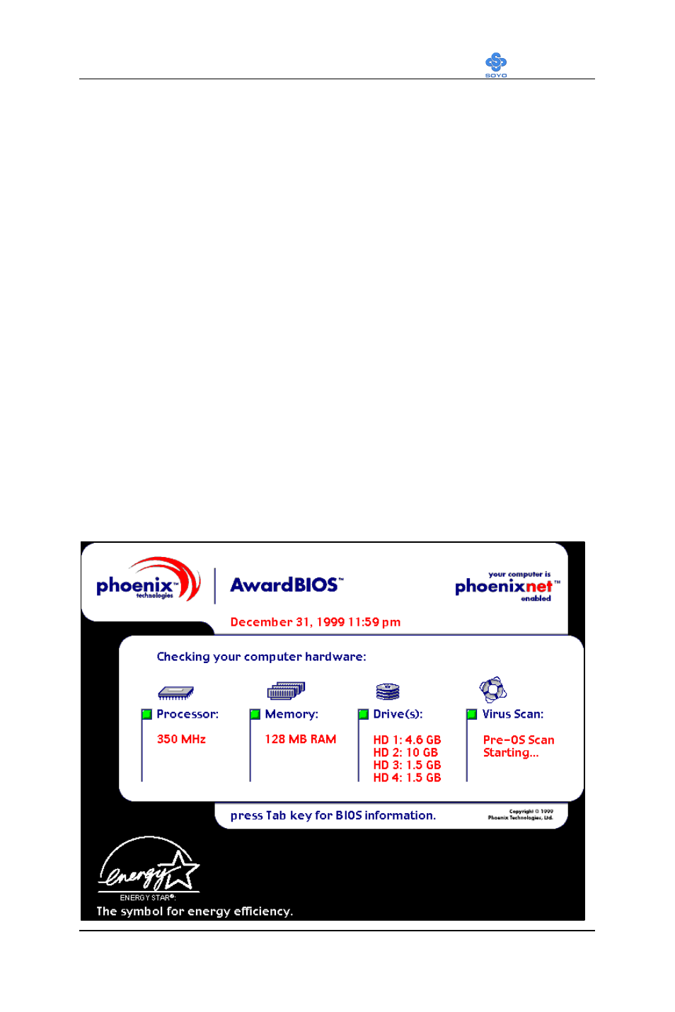 Chapter 3 bios setup utility | SOYO SY-7VCA User Manual | Page 56 / 102