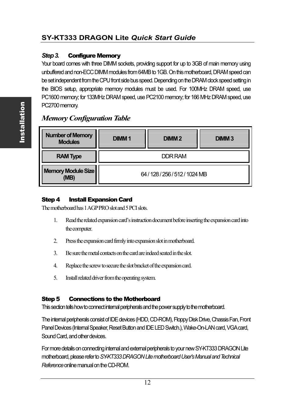 SOYO DRAGONLITE SY-KT333 User Manual | Page 12 / 28