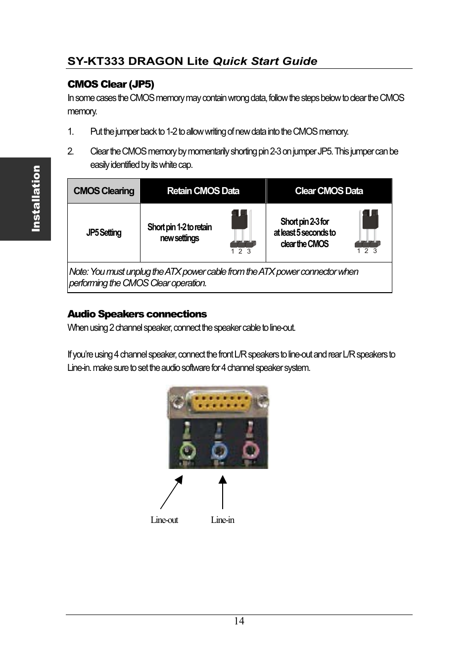 SOYO DRAGONLITE SY-KT333 User Manual | Page 14 / 28