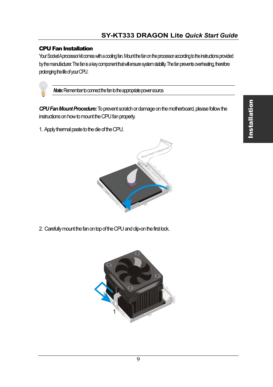 SOYO DRAGONLITE SY-KT333 User Manual | Page 9 / 28