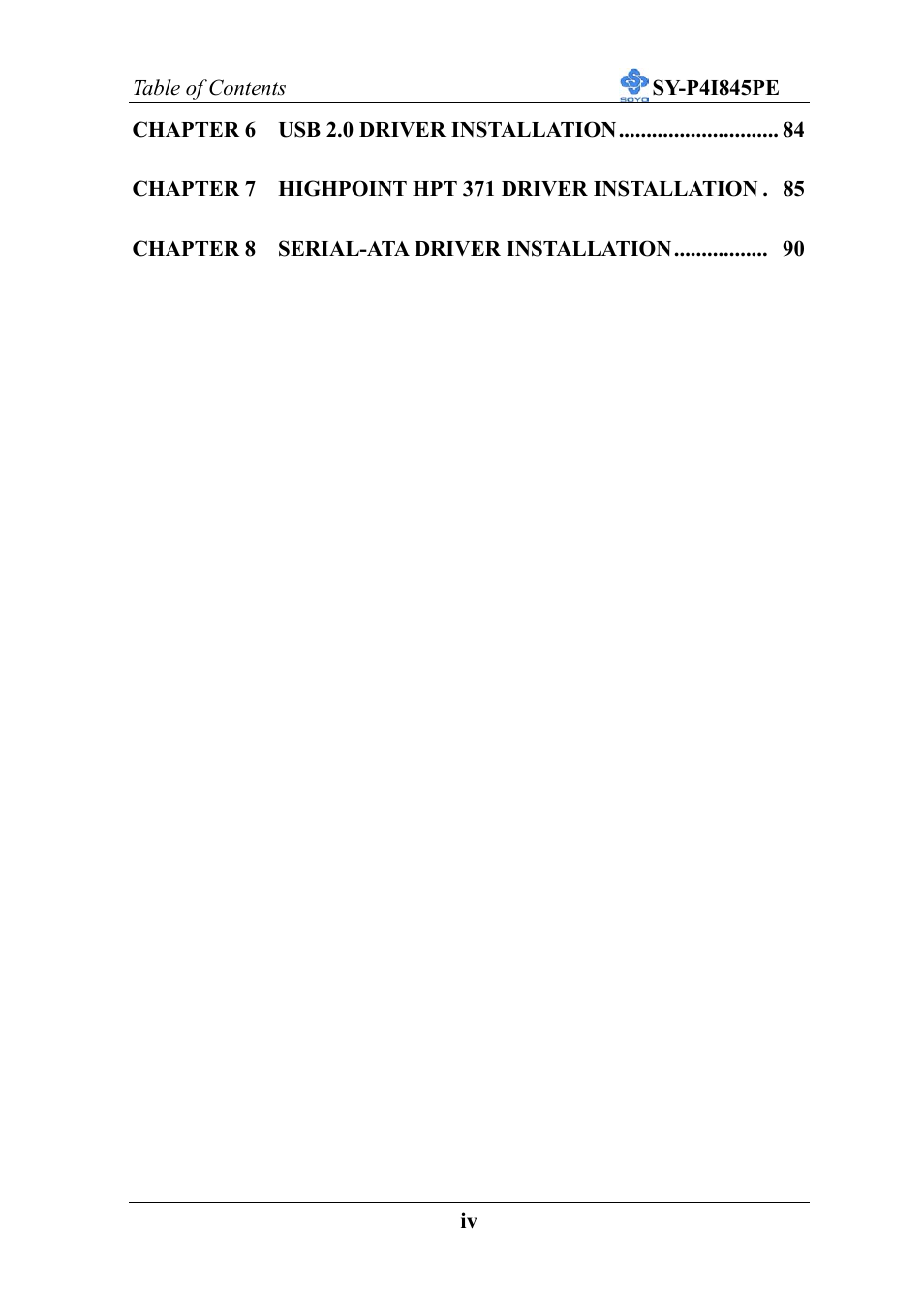 SOYO SY-P4I845PE User Manual | Page 4 / 95