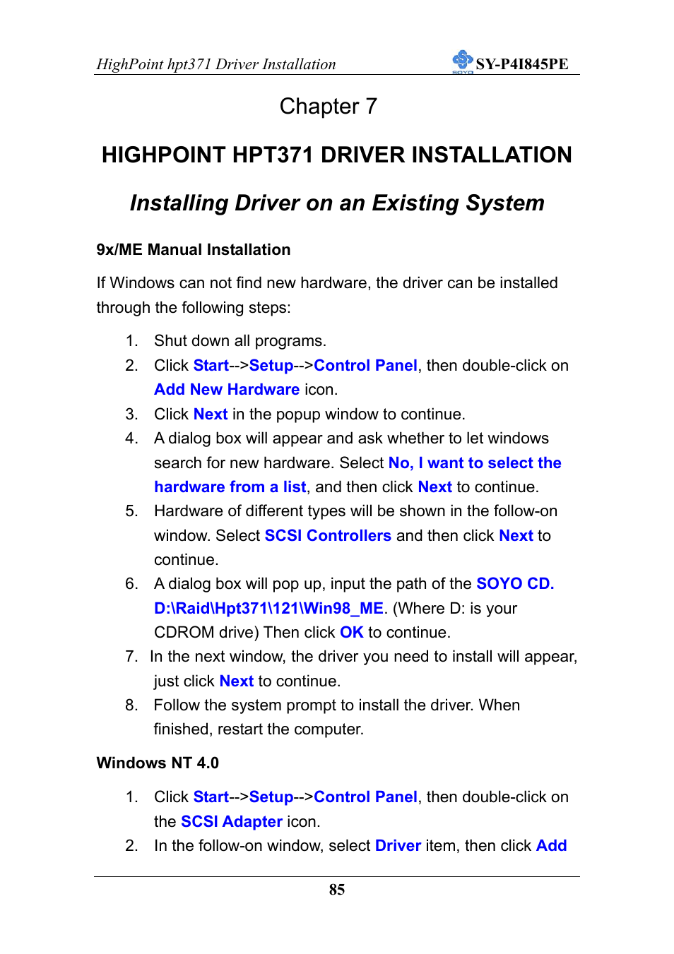 SOYO SY-P4I845PE User Manual | Page 89 / 95