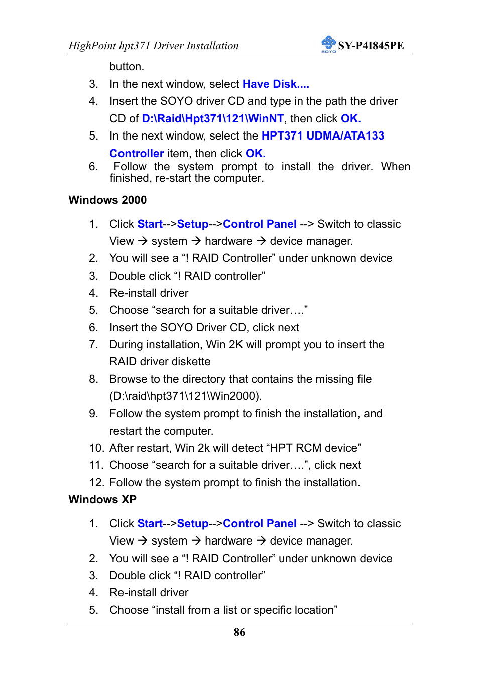 SOYO SY-P4I845PE User Manual | Page 90 / 95