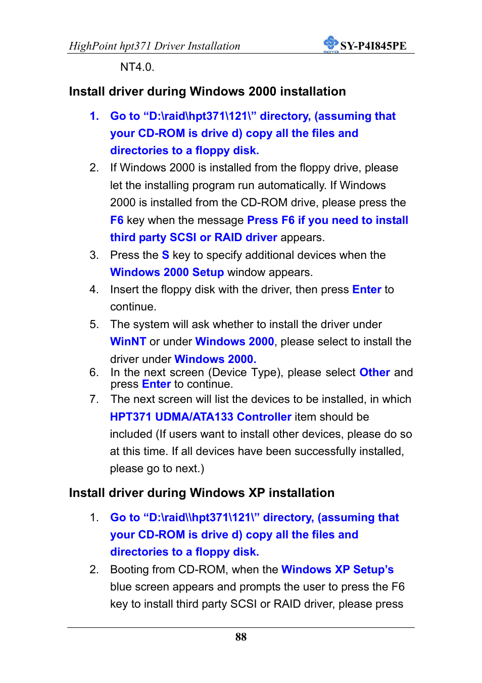 SOYO SY-P4I845PE User Manual | Page 92 / 95