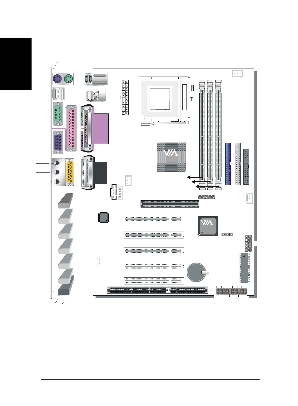 Sy-7vma-b motherboard layout, Sy-7vma-b quick start guide 4 introduction, Vt8605 | SOYO SY-7VMA-B User Manual | Page 4 / 24