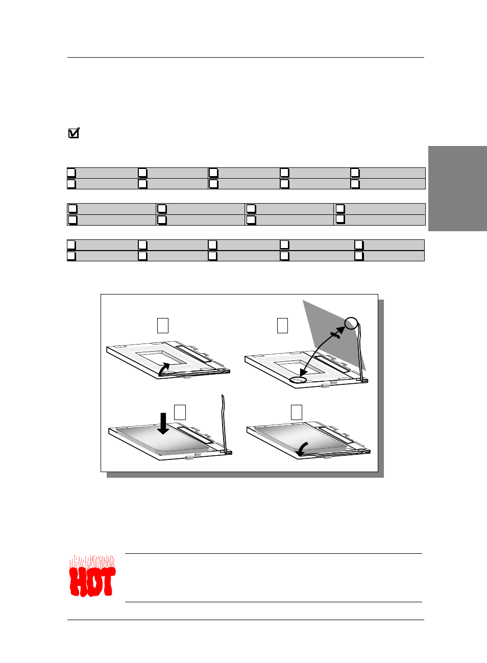 Install the motherboard, Cpu mount procedure, Step 1 | Fsb 100mhz, Fsb 133mhz | SOYO SY-7VMA-B User Manual | Page 7 / 24