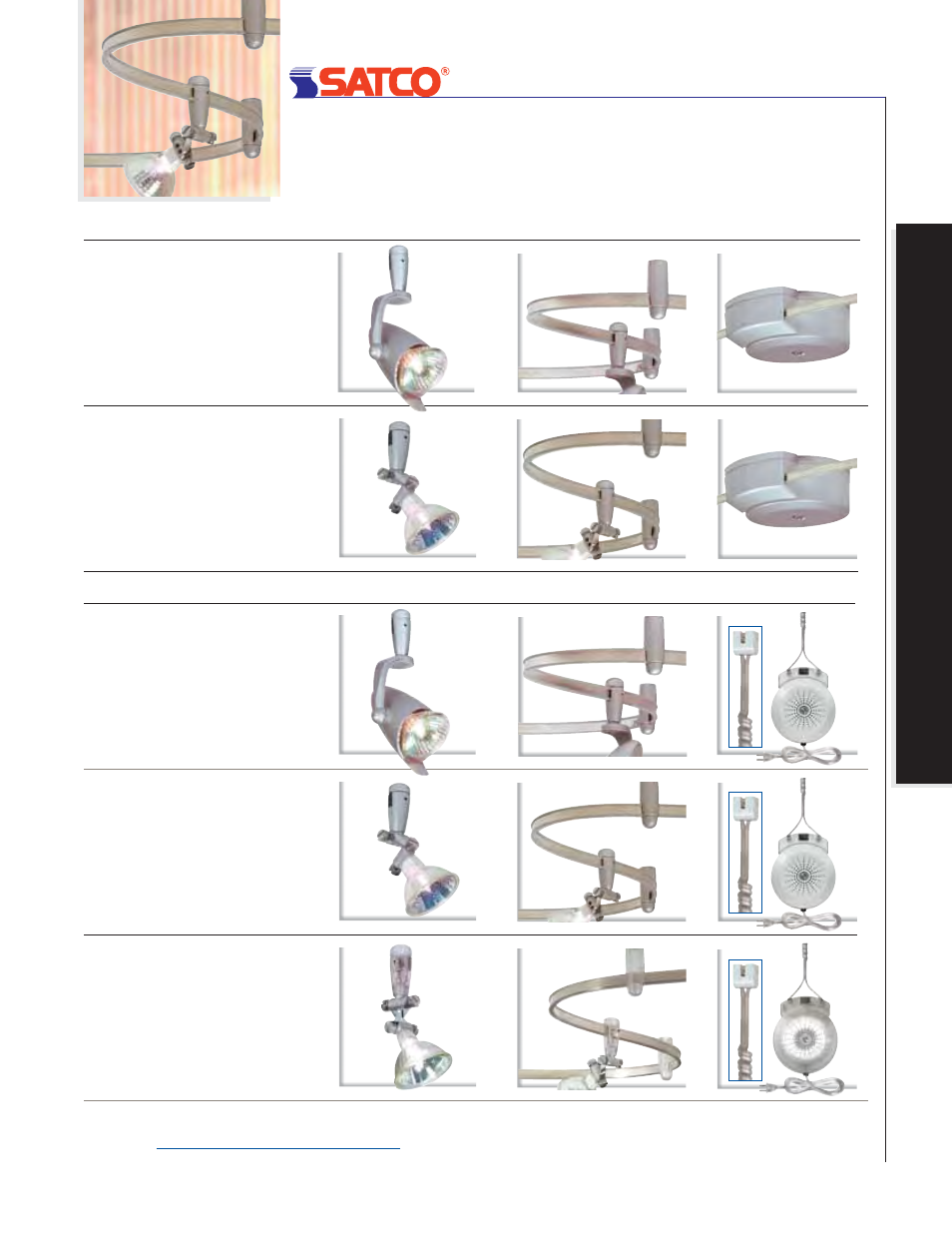 Flexible track kits, Kits, Flexible track | Flexible tr ac k kits | Satco Products R30 Soft Square User Manual | Page 12 / 13