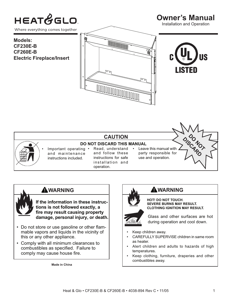 Satco Products CF260E-B User Manual | 26 pages