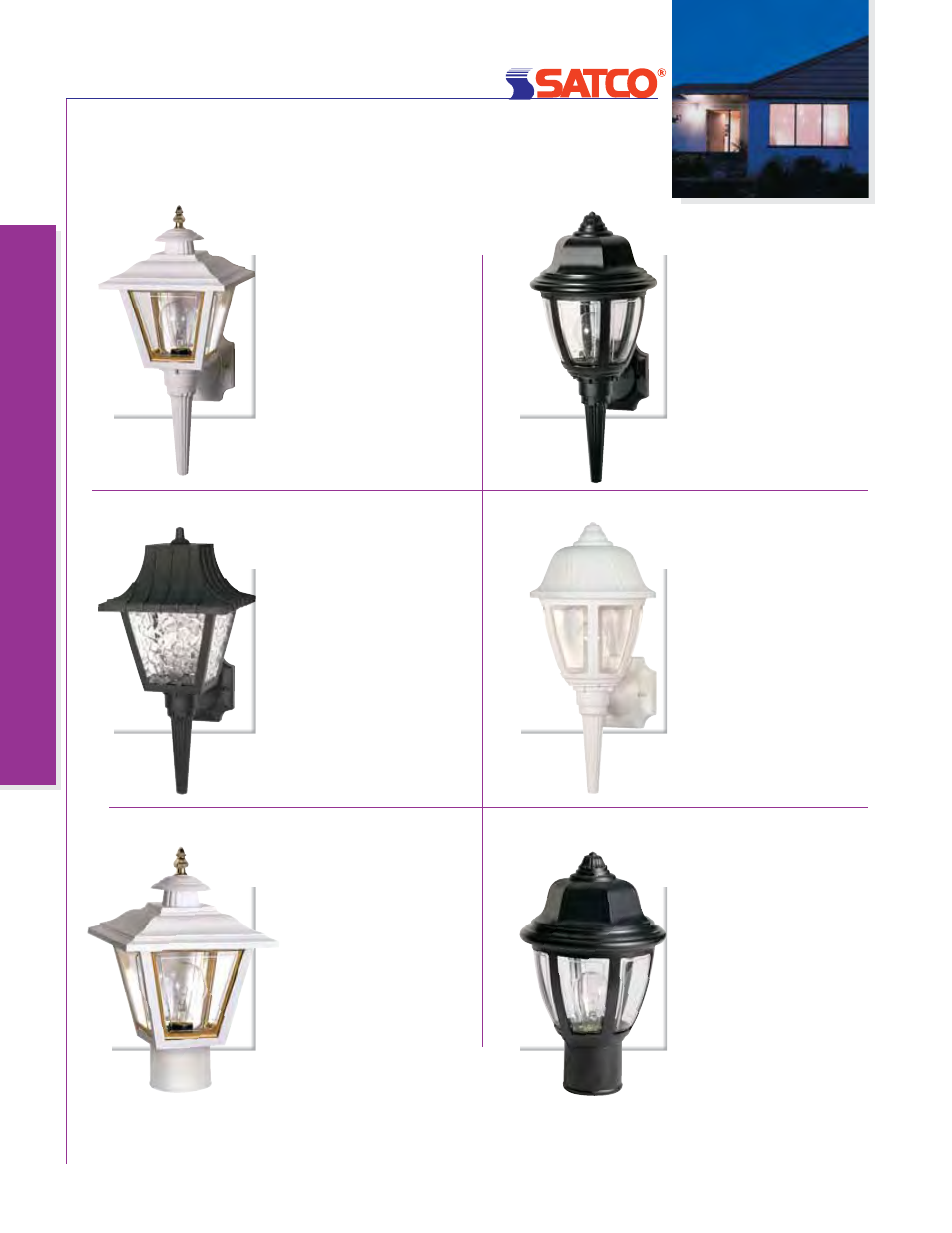 Outdoor fixtures, Lanterns, Poly | Poly lanter ns | Satco Products 76-693 User Manual | Page 44 / 64