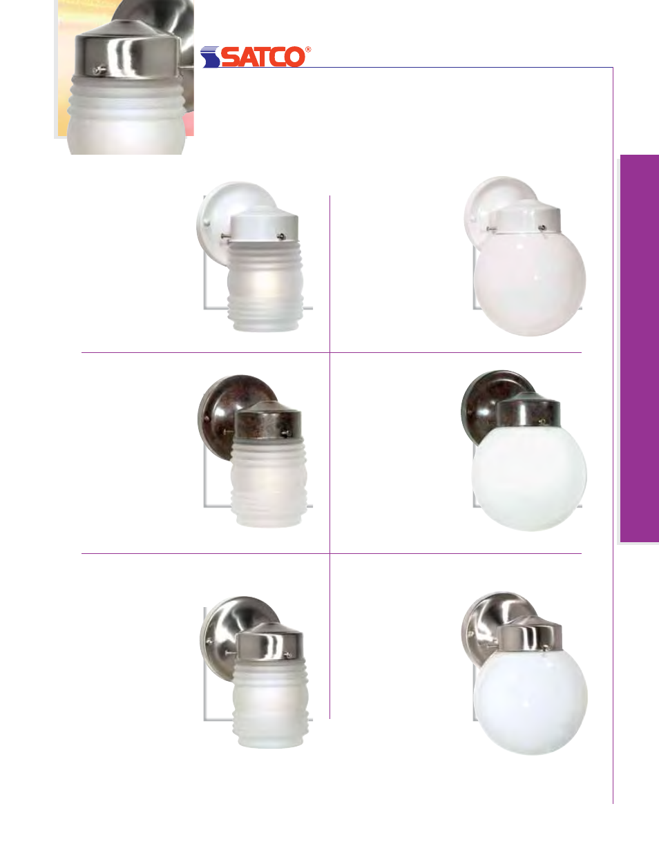 Wall fixtures, Porch, Por ch w all f ixtures | Satco Products 76-693 User Manual | Page 51 / 64