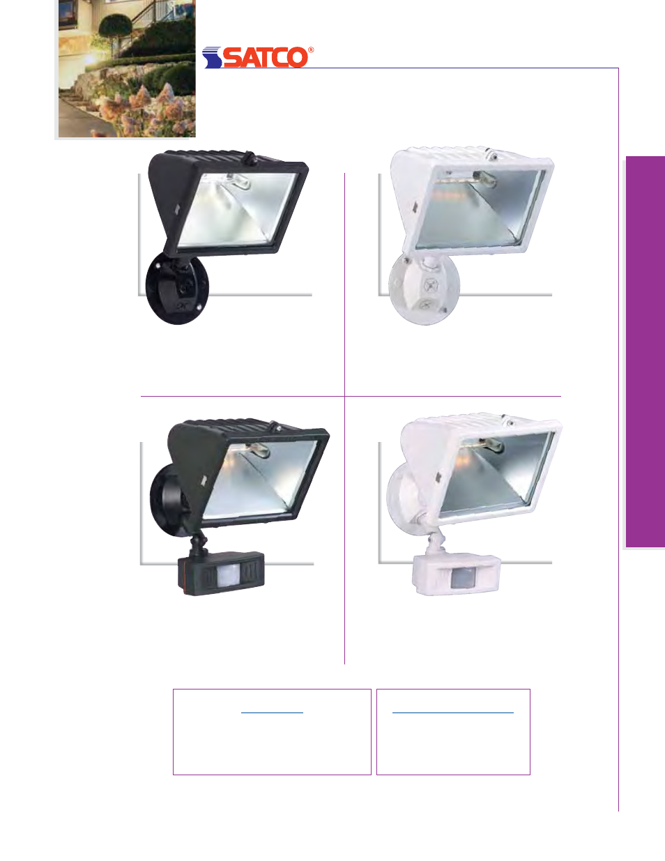 Floodlights, Exterior, Exter ior f lood lights | Satco Products 76-693 User Manual | Page 57 / 64