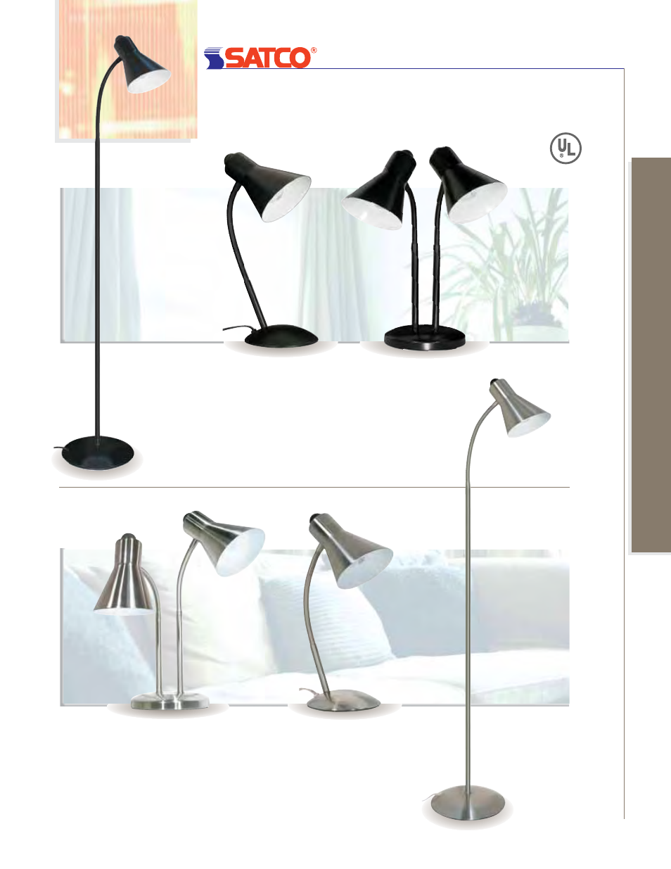 Desk lamps, Floor, Desk lamps & specialty lighting | Satco Products 60-800 User Manual | Page 2 / 26