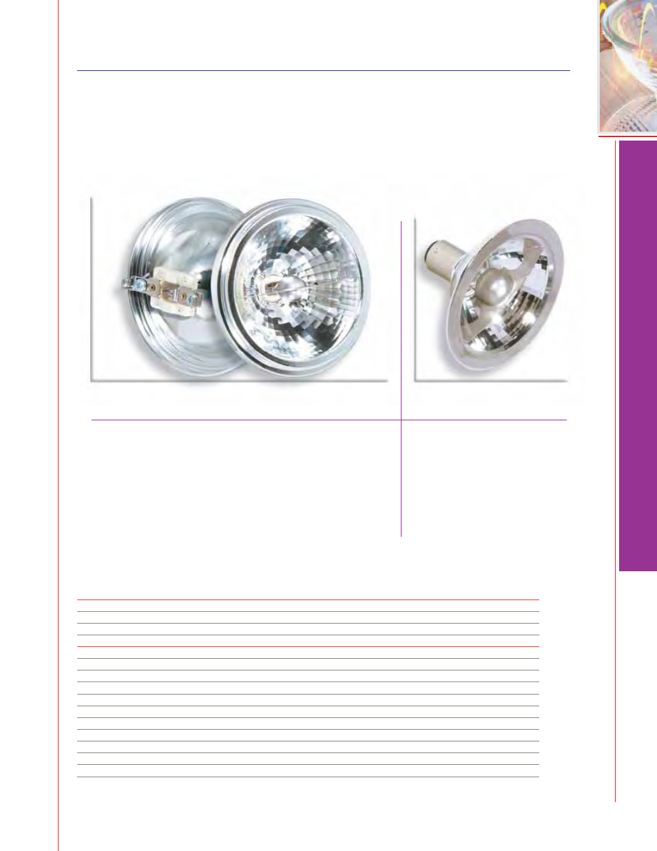 Halogen aluminum reflectors, Halogen lamps, 3000 hours | Ar70 d.c. bayonet base, Ar111, Screw terminal base, Not shown actual size | Satco Products Halogen PAR30 User Manual | Page 14 / 22