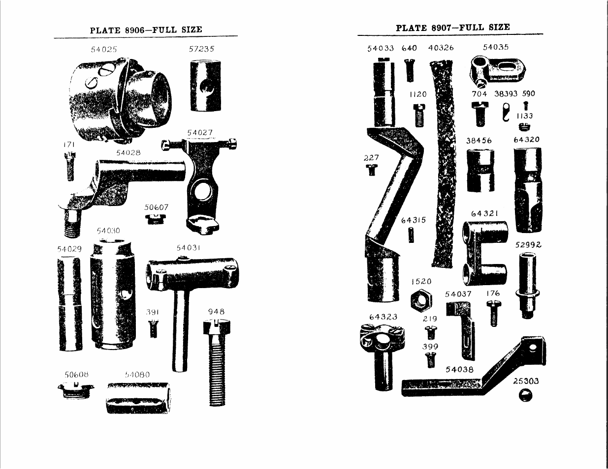 Plate 8906-full size, Plate 8907-full size | SINGER 147-23 User Manual | Page 20 / 30