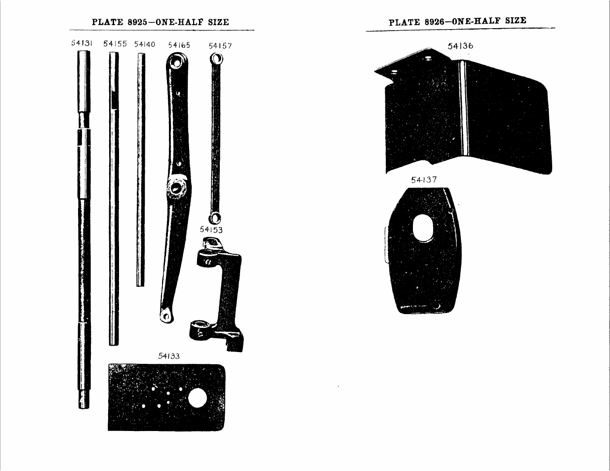 Plate 8925-one-half size, Plate 8926-one-half size | SINGER 147-23 User Manual | Page 24 / 30