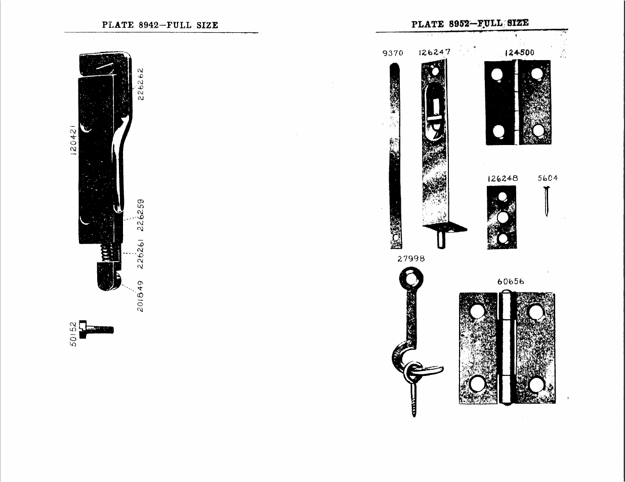 Plate 8942-full size, Plate sgtra-fjyll size | SINGER 147-23 User Manual | Page 29 / 30