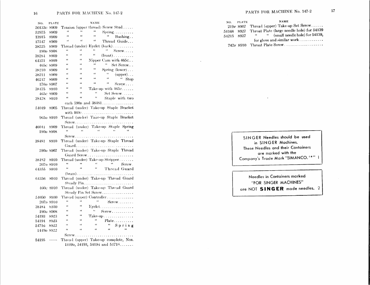 SINGER 147-23 User Manual | Page 8 / 30