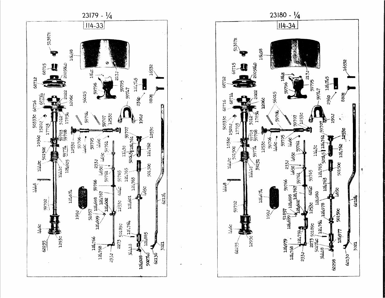 233j-4, 12u763 520tó)[i2i^76i, 99766 233j | Us p:i, 1¿1^977 50ì50c i*65c | SINGER 114-34 User Manual | Page 37 / 43