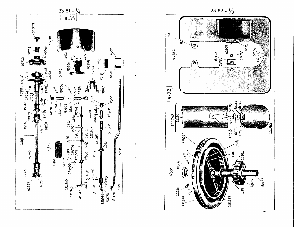 Hhóc, Hhks, 121+6991 ^8 99766 233j | SINGER 114-34 User Manual | Page 38 / 43