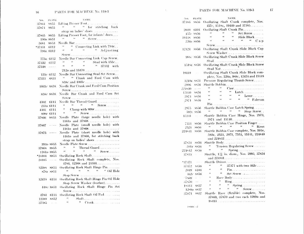 SINGER 119-2 User Manual | Page 8 / 23