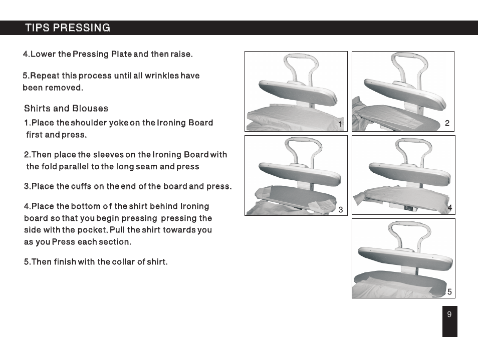 Т³гж 10, Tips pressing | SINGER ESP 2 User Manual | Page 10 / 15