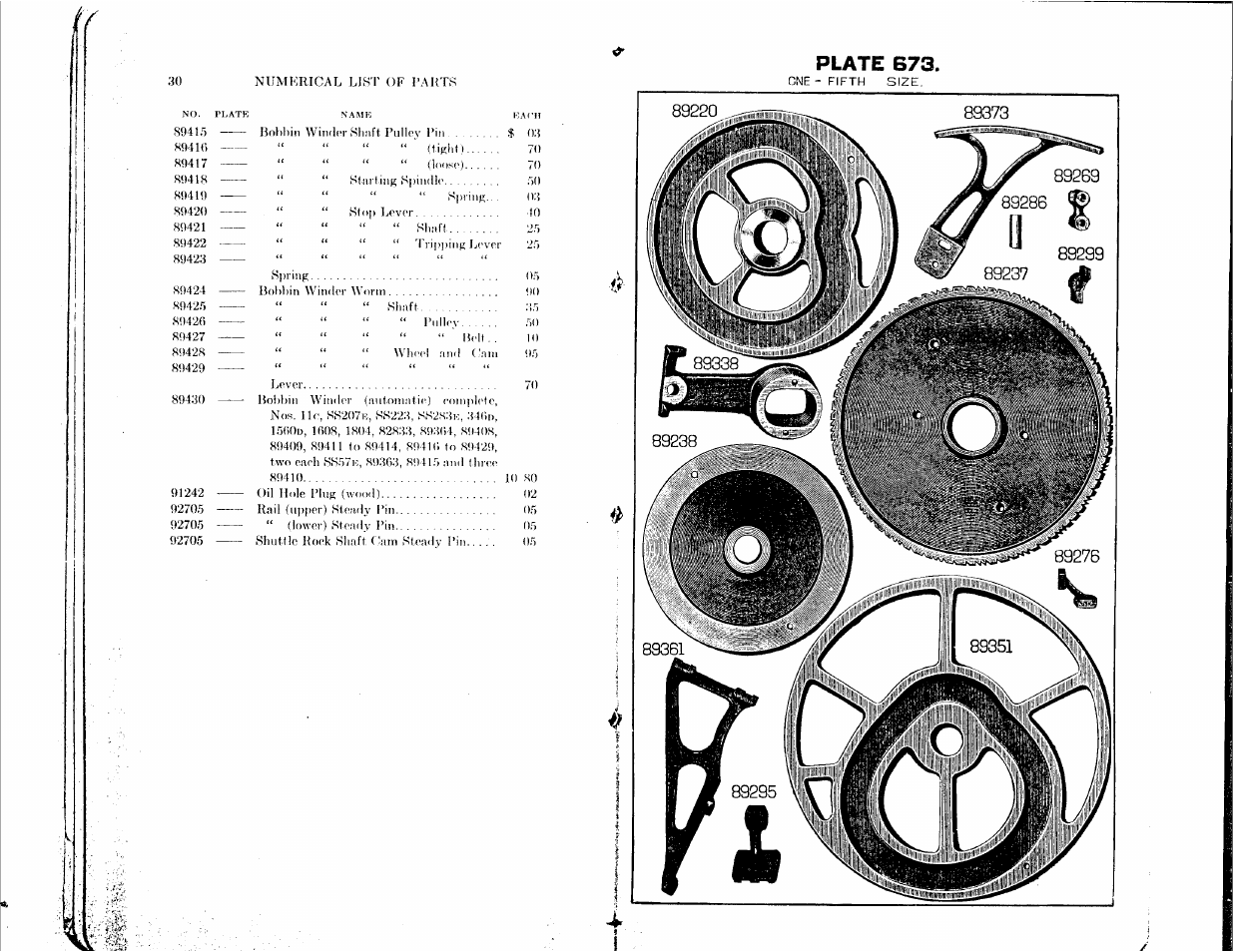 Plate b73 | SINGER 14K1 User Manual | Page 9 / 10