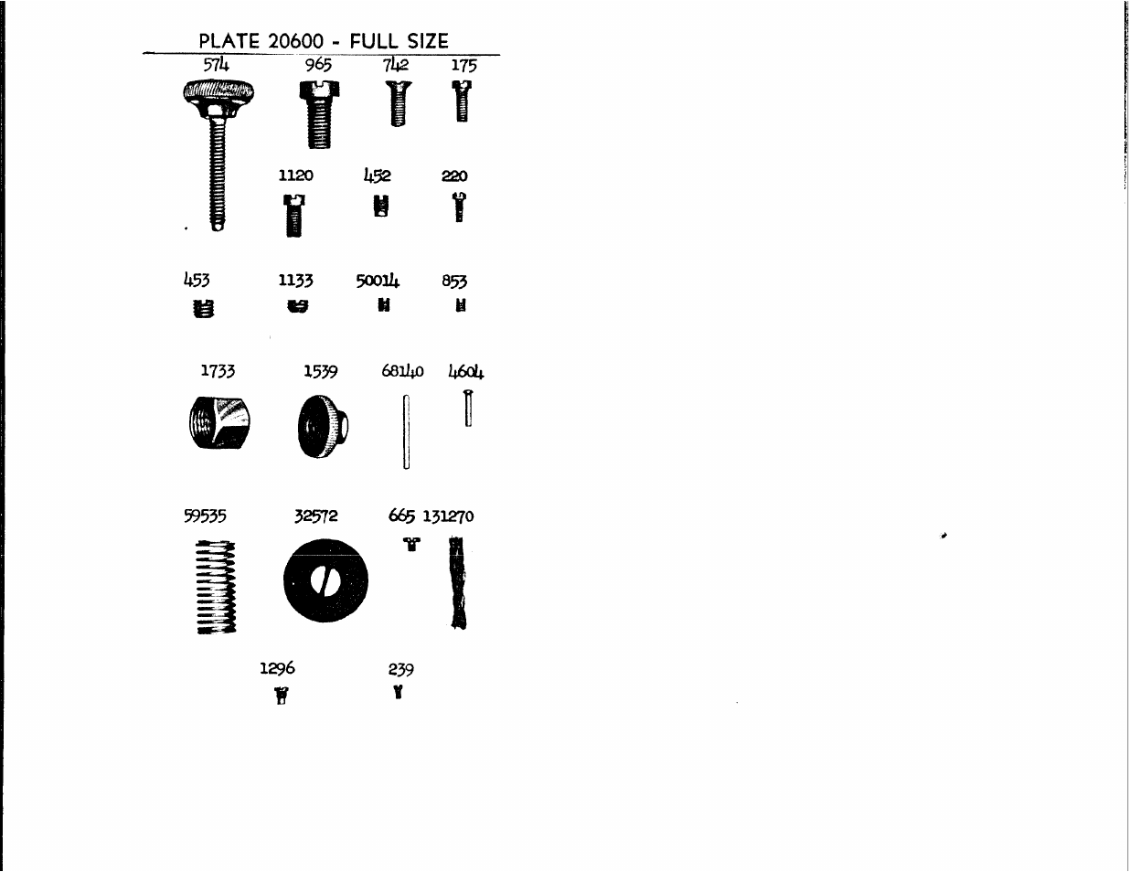 Plate 20600 - full size | SINGER 147-106 User Manual | Page 34 / 34