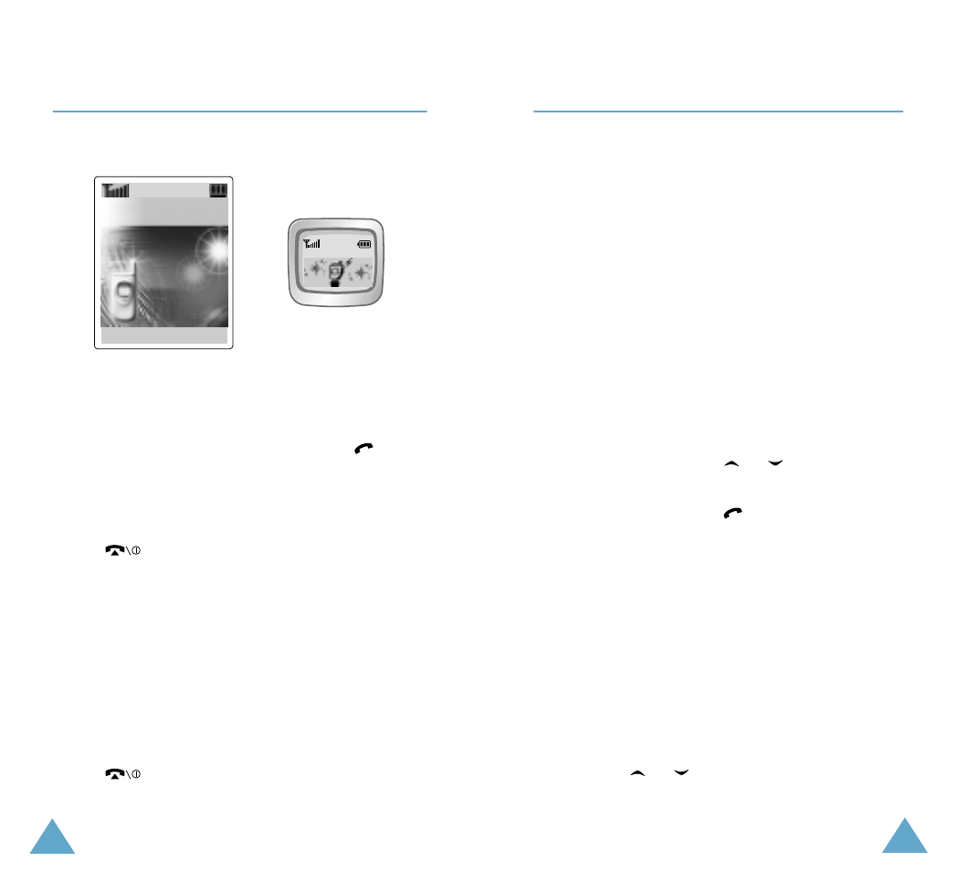 Answering a call, Viewing missed calls | Samsung SGH-V205 User Manual | Page 15 / 79