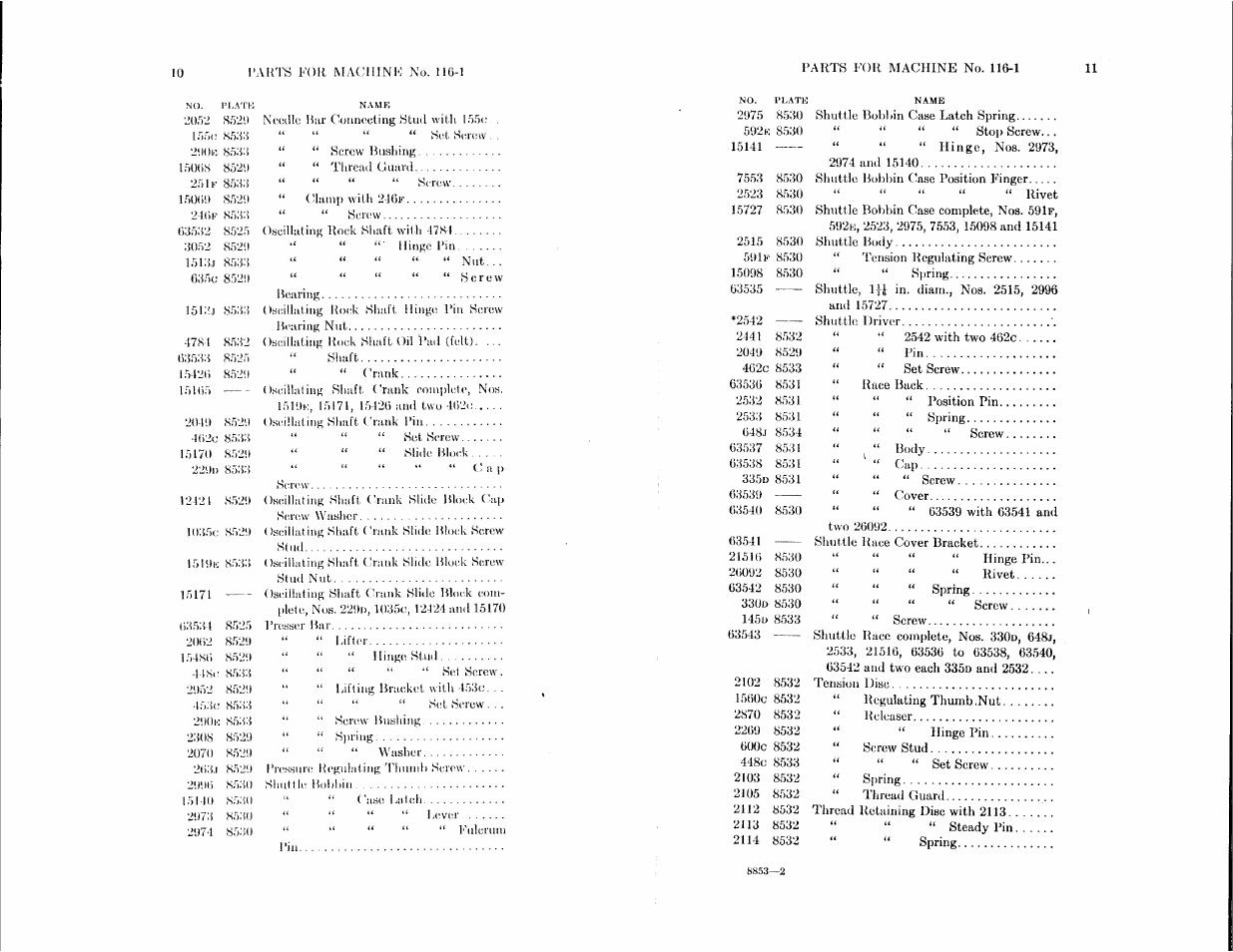 SINGER 116-1 User Manual | Page 5 / 20