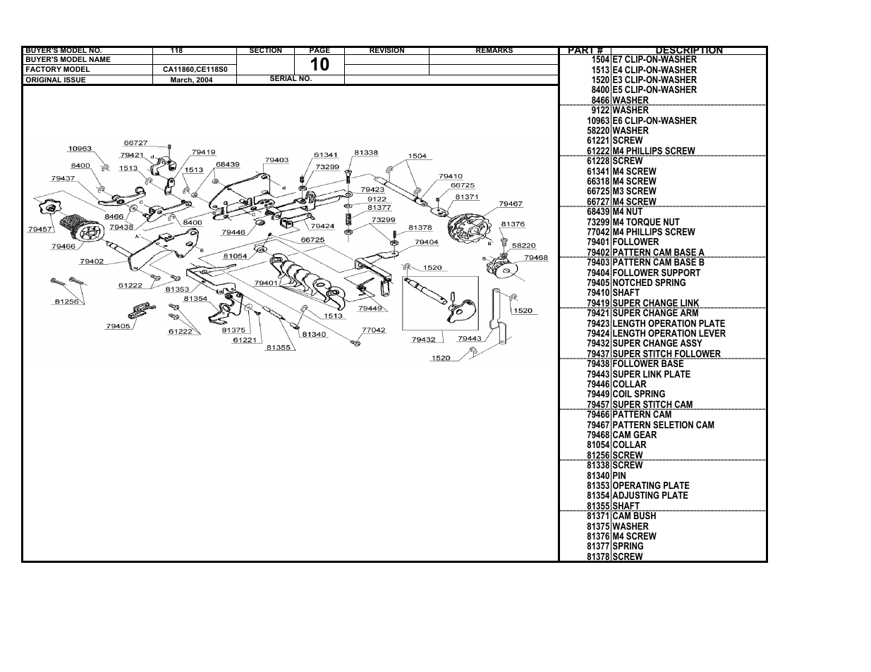 SINGER 118 User Manual | Page 10 / 16