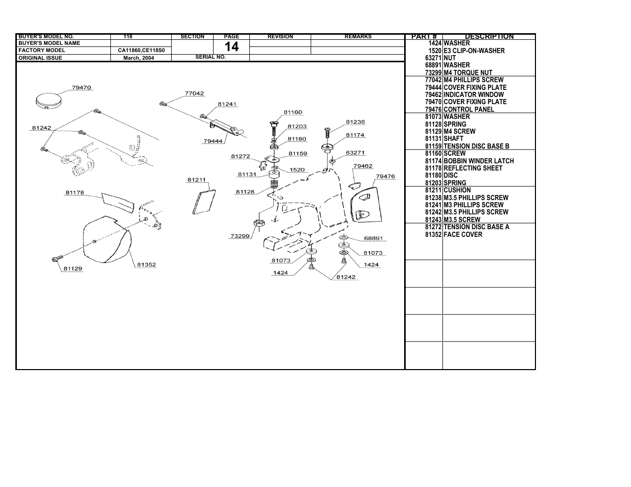 SINGER 118 User Manual | Page 14 / 16